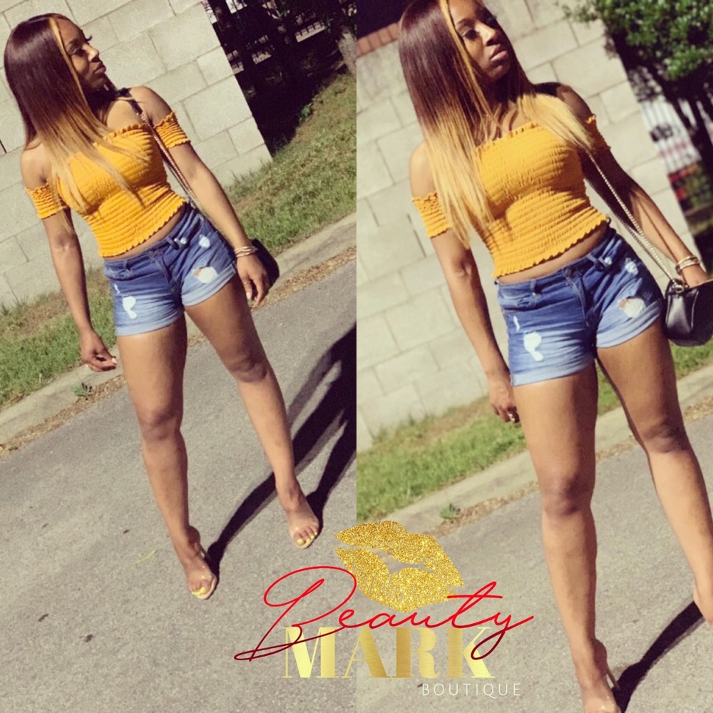 Gold/Yellow Crop top